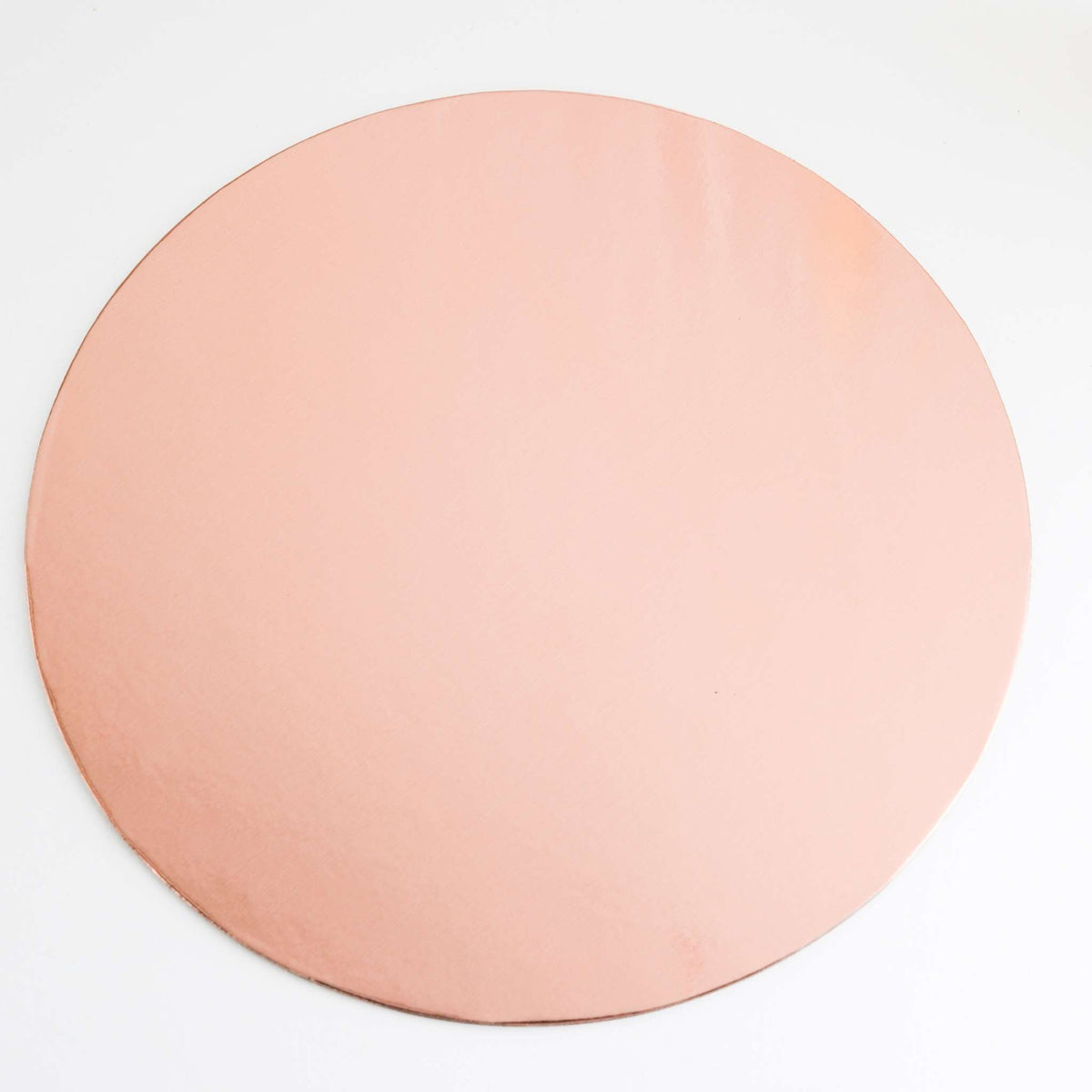 Round Rose Gold Mirror Cake Card (8in / 203mm)