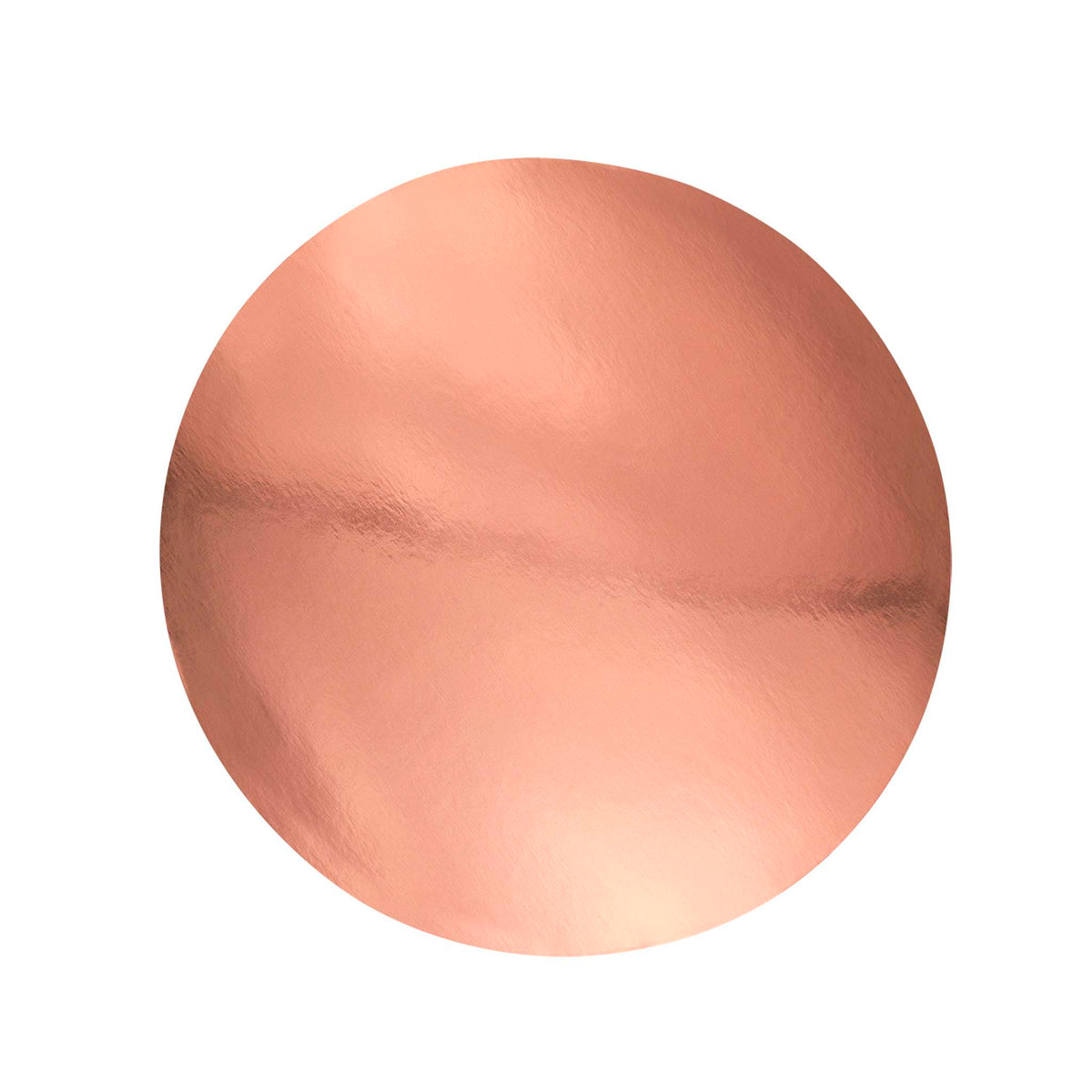 Round Rose Gold Mirror Cake Card (12in / 305mm)