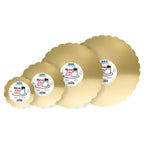 Carte de miroir pour gâteau - Or en coquille 152mm (6 pouces), Pack de 3
