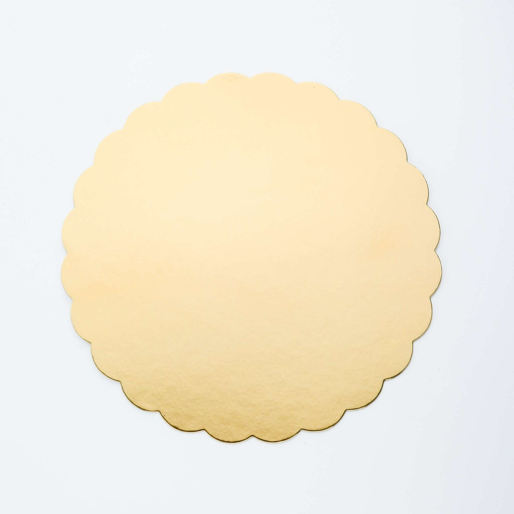 Carte de miroir pour gâteau - Or en coquille 254mm (10 pouces), Pack de 3