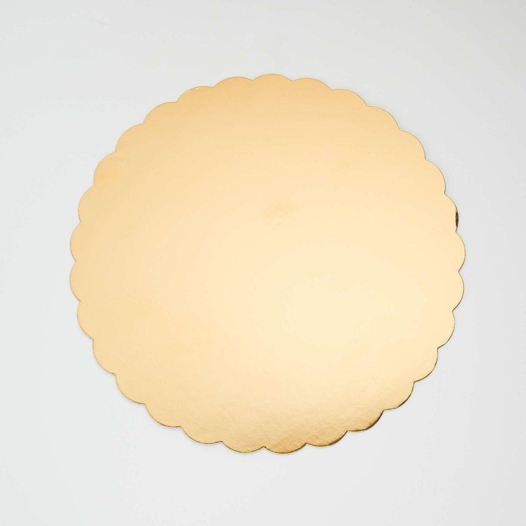 Mirror Cake Card - Scallop Tortenunterlage Roségold 305mm (12 Zoll), Packung mit 3