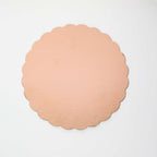 Carte de miroir pour gâteau - Or rose en coquille 254mm (10 pouces), Pack de 3
