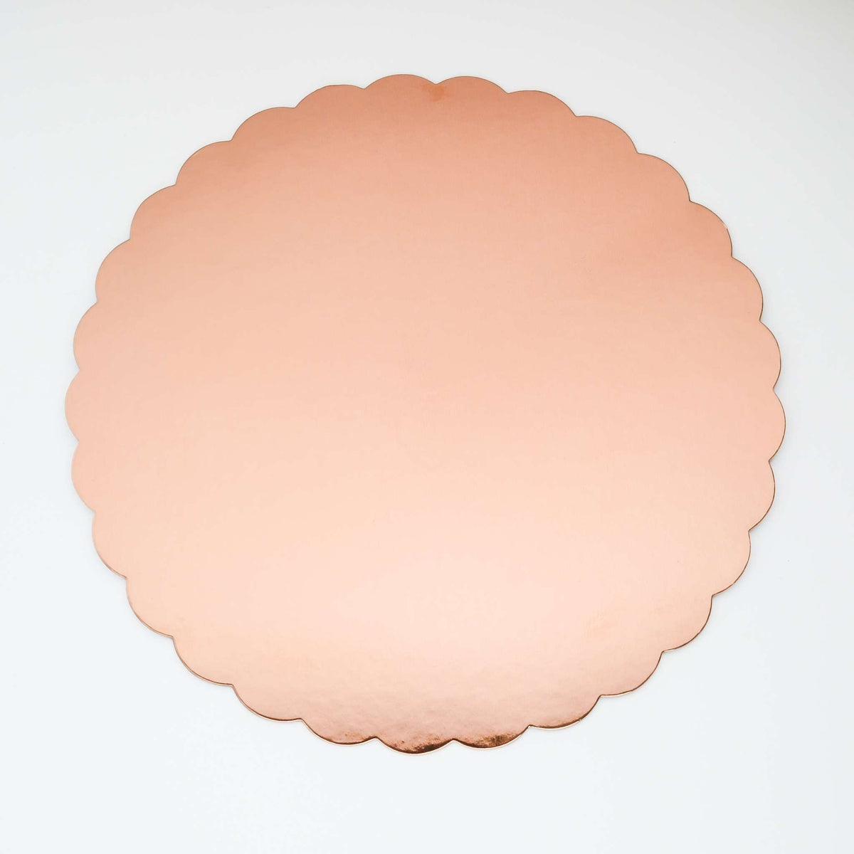 Round Rose Gold Mirror Cake Card (10in / 254mm)