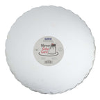 Scallop Edge Silver Mirror Cake Card (12in / 305mm)
