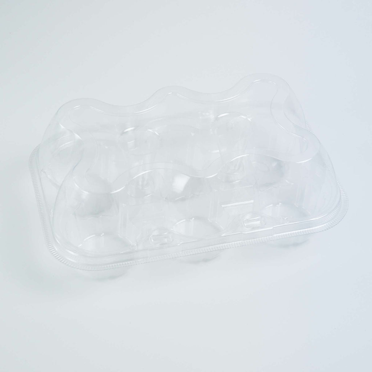 Cupcake Container - 6 Cavity Pk/3  (10 x 7 x 3.5" / 25 x 17 x 9cm)