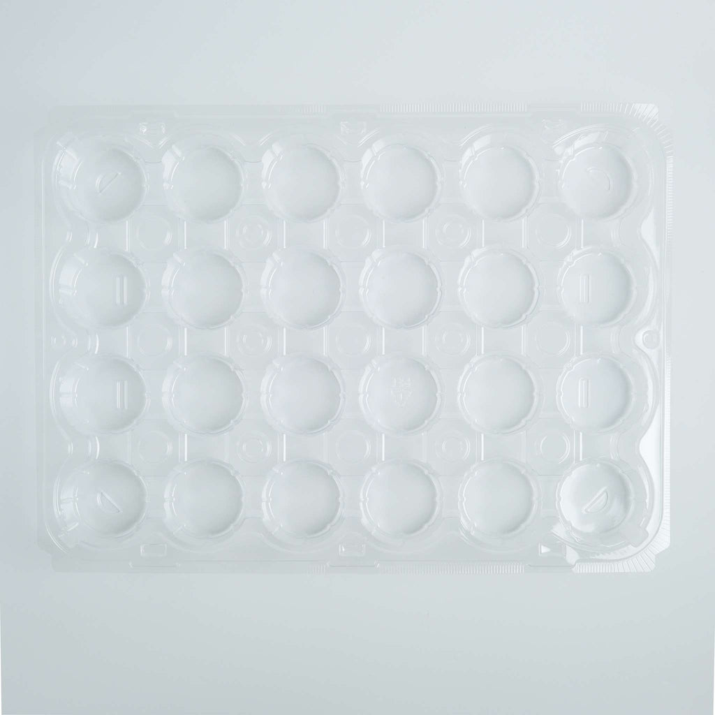 Cupcake Container - 24 Cavity Pk/3 (17 x 13 x 3.5" / 44 x 33 x 9cm)