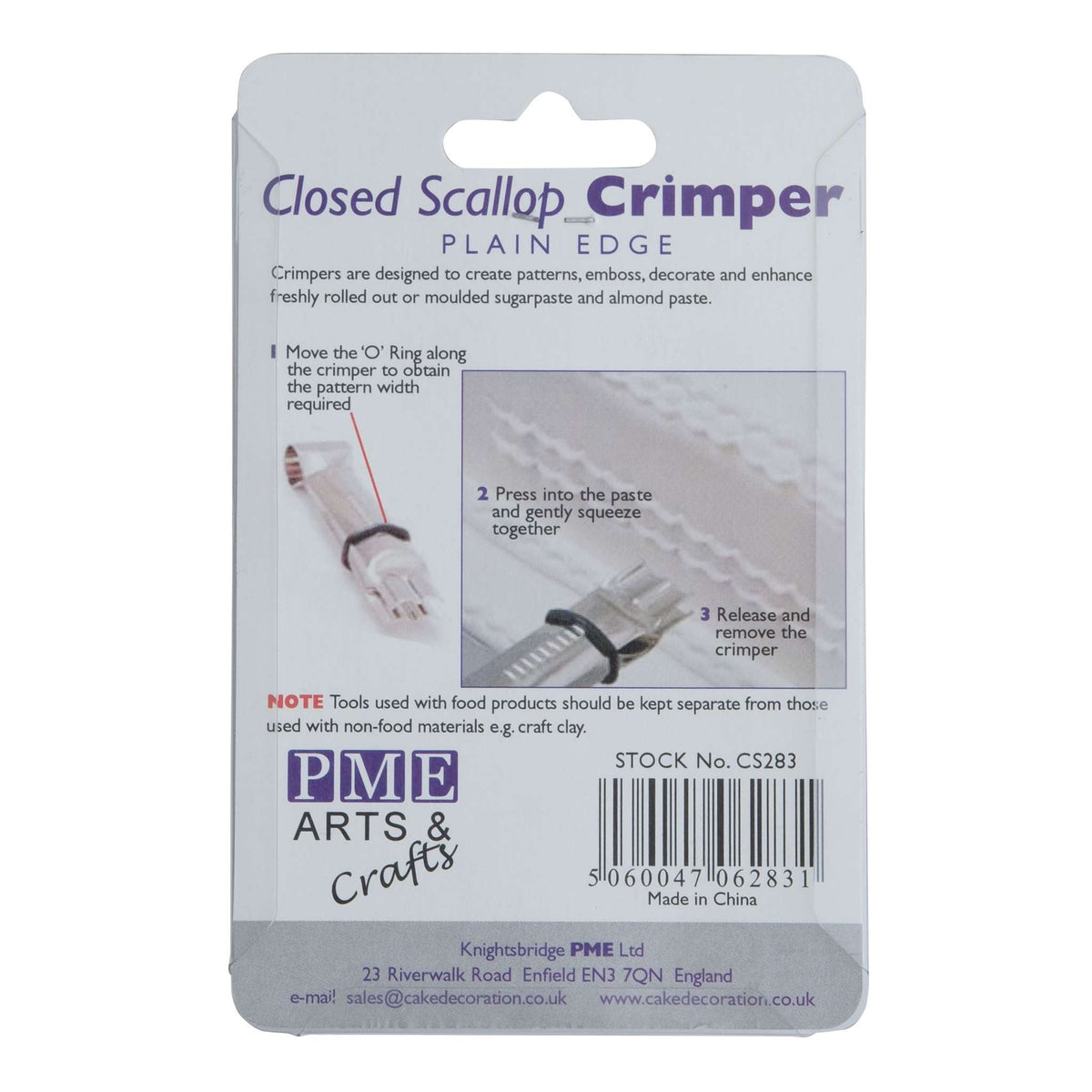 Closed Scallop Plain Crimpers (1/2in & 3/4in) Set/2