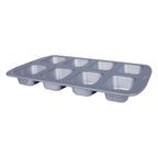 Molde para 8 Mini Pasteles Rectangulares de Acero al Carbono Antiadherente