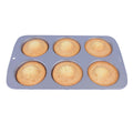 Moule antiadhésif - Grand moule à muffins 6 tasses (31,3 x 21,7 x 4cm / 12,3 x 8,5 x 1,6")