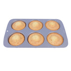 Moule antiadhésif - Grand moule à muffins 6 tasses (31,3 x 21,7 x 4cm / 12,3 x 8,5 x 1,6")