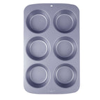 Moule antiadhésif - Grand moule à muffins 6 tasses (31,3 x 21,7 x 4cm / 12,3 x 8,5 x 1,6")