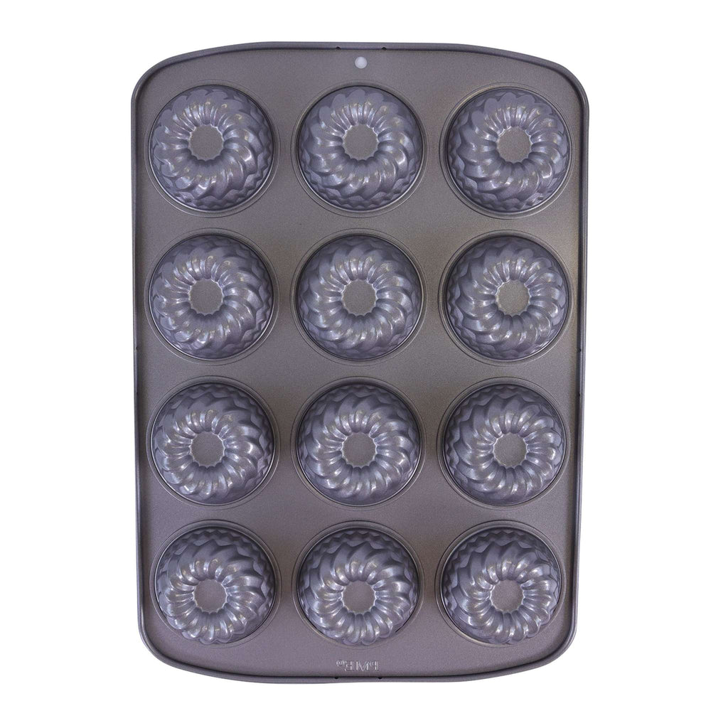 12 Cup Non-Stick Mini Fancy Ring Pan
