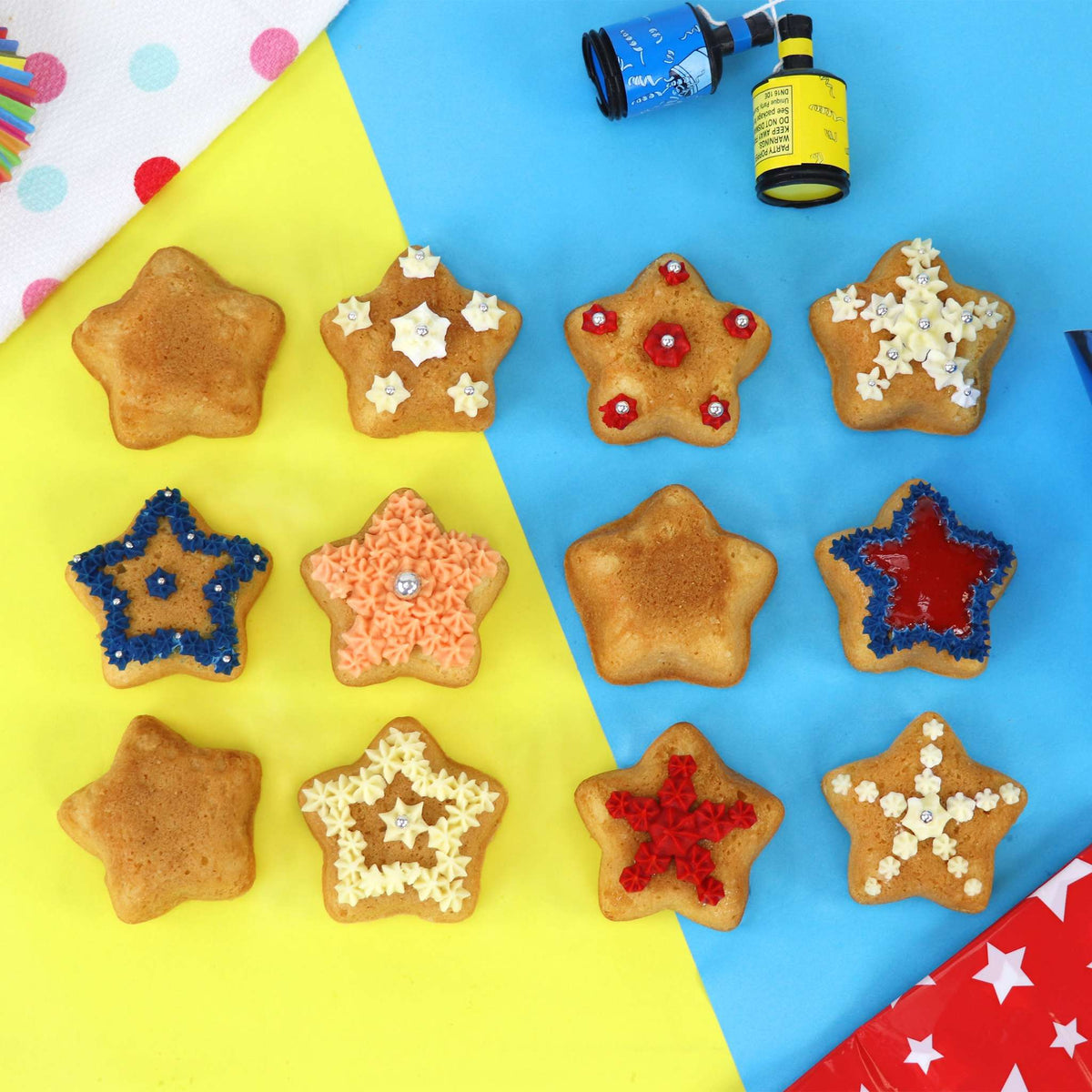 12 Cup Non-Stick Mini Star Pan