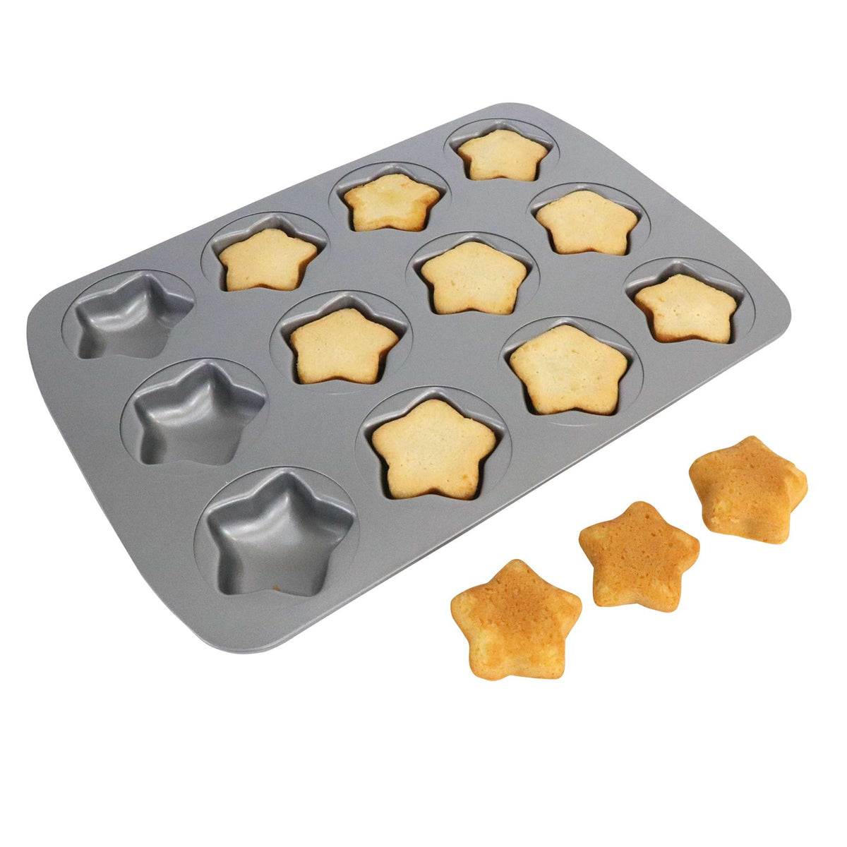 12 Cup Non-Stick Mini Star Pan