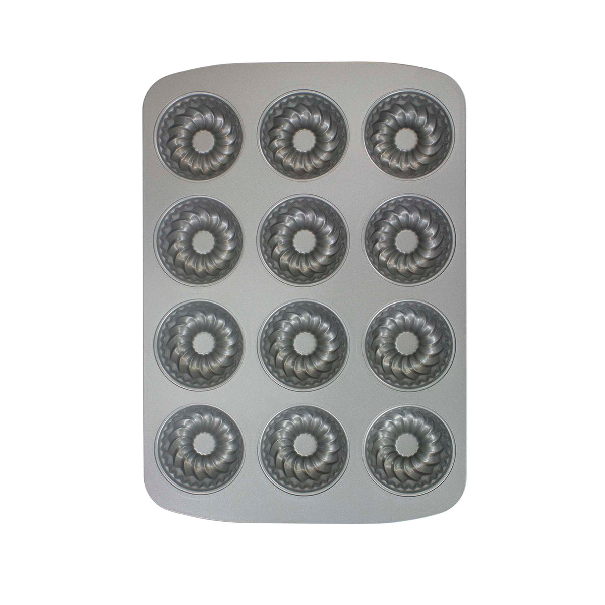 12 Cup Non-Stick Mini Fluted Ring Pan