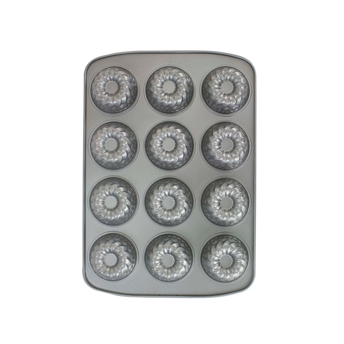 12 Cup Non-Stick Mini Fluted Ring Pan