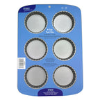 Moule à tartelette antiadhésif 6 tasses (37,3 x 26,1mm / 14,7 x 10,3")