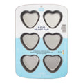 Antihaft - 6 Cup Herz Form (37.3 x 26.1mm / 14.7 x 10.3")