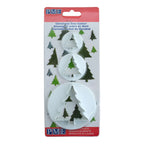 Kunststoff-Ausstecher - Weihnachtsbaum-Set mit 3 Stück