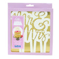 Script Mr & Mrs Cake Topper Cutter