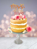 Script Mr & Mrs Cake Topper Cutter