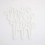 Script Mr & Mrs Cake Topper Cutter