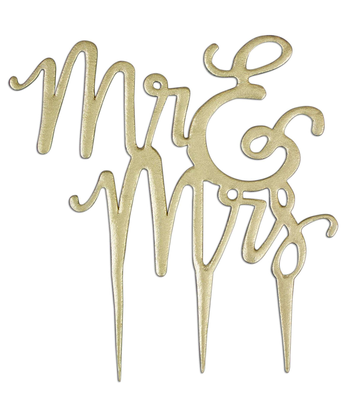 Cortador de Topper para Tarta Texto Mr & Mrs (185 x 195mm / 7,3 x 7,7")