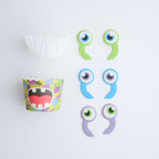 Kit de Décoration de Cupcakes Alien avec Toppers Comestibles