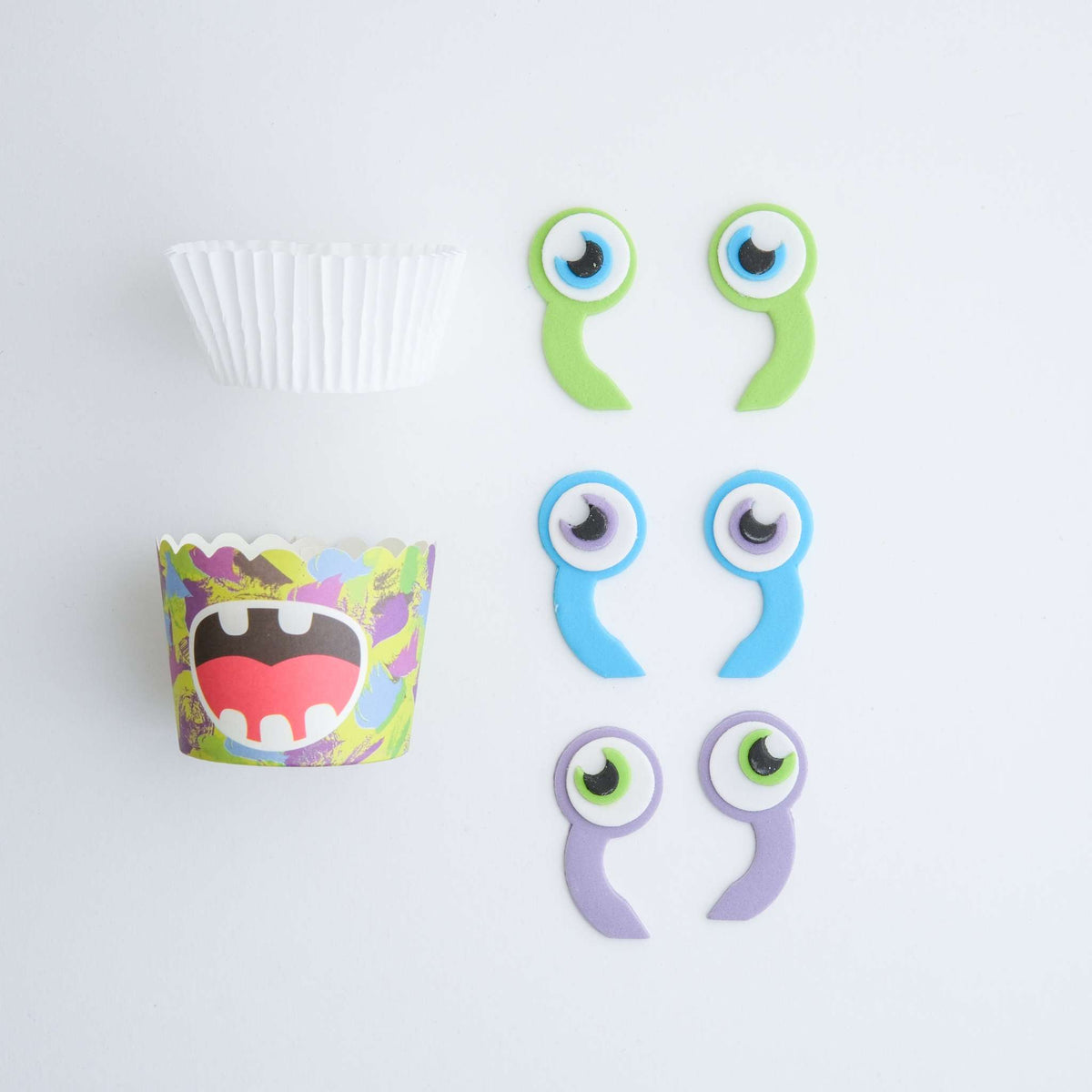 Kit para Decoración de Cupcakes de Alienígena con Toppers Comestibles