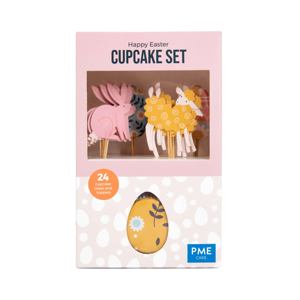 Cupcakeset - Vrolijk Pasen (24 Vormpjes en Toppers)