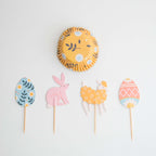 Cupcakeset - Vrolijk Pasen (24 Vormpjes en Toppers)