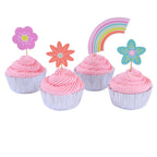 Cupcakeset - Over de Regenboog (24 Vormpjes en Toppers)