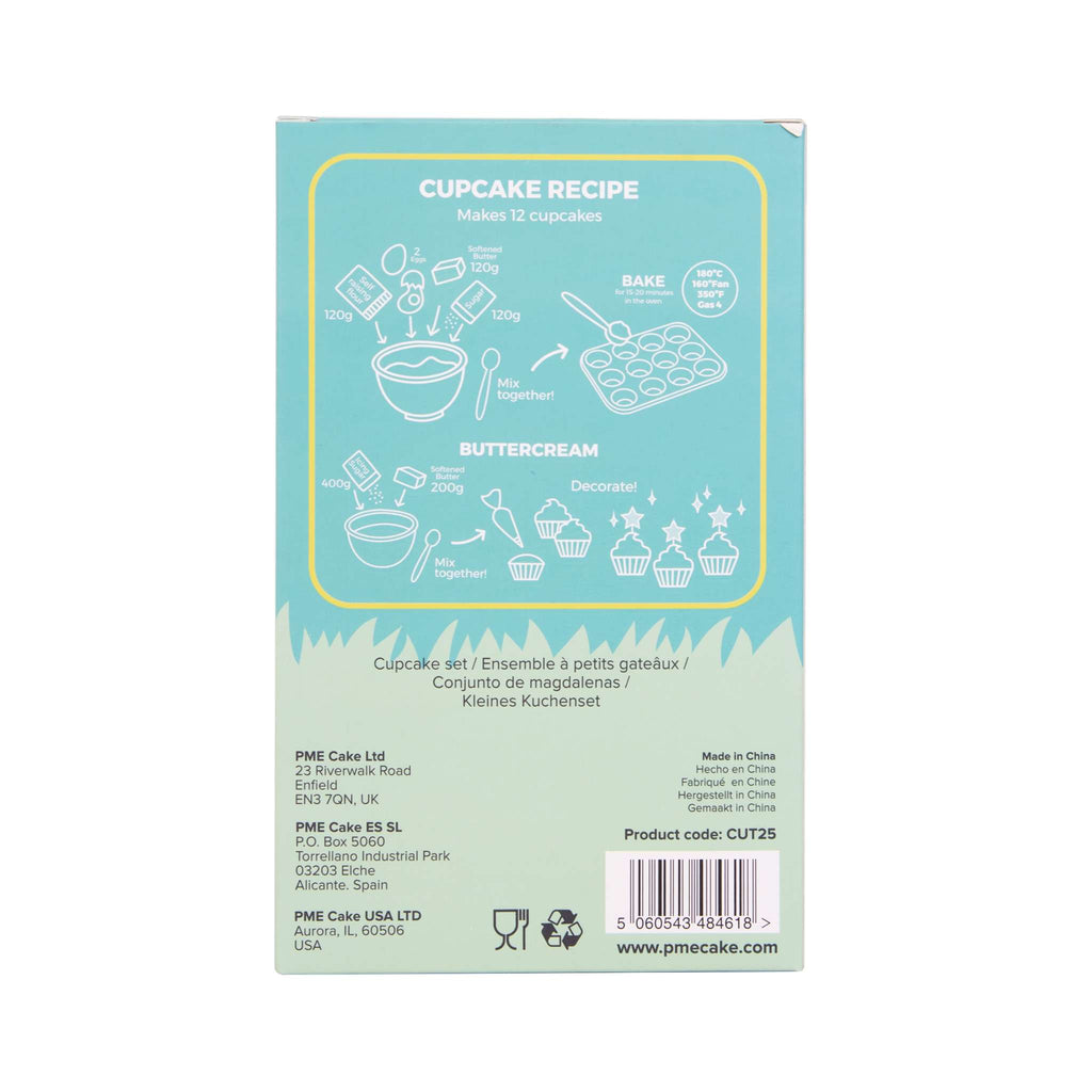 Cupcakeset - Over de Regenboog (24 Vormpjes en Toppers)