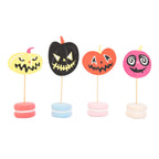 Ensemble de caissettes et de toppers pour cupcakes Halloween de citrouilles effrayantes