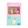 Ensemble de cupcakes - Tropiques (24 caissettes et toppers)