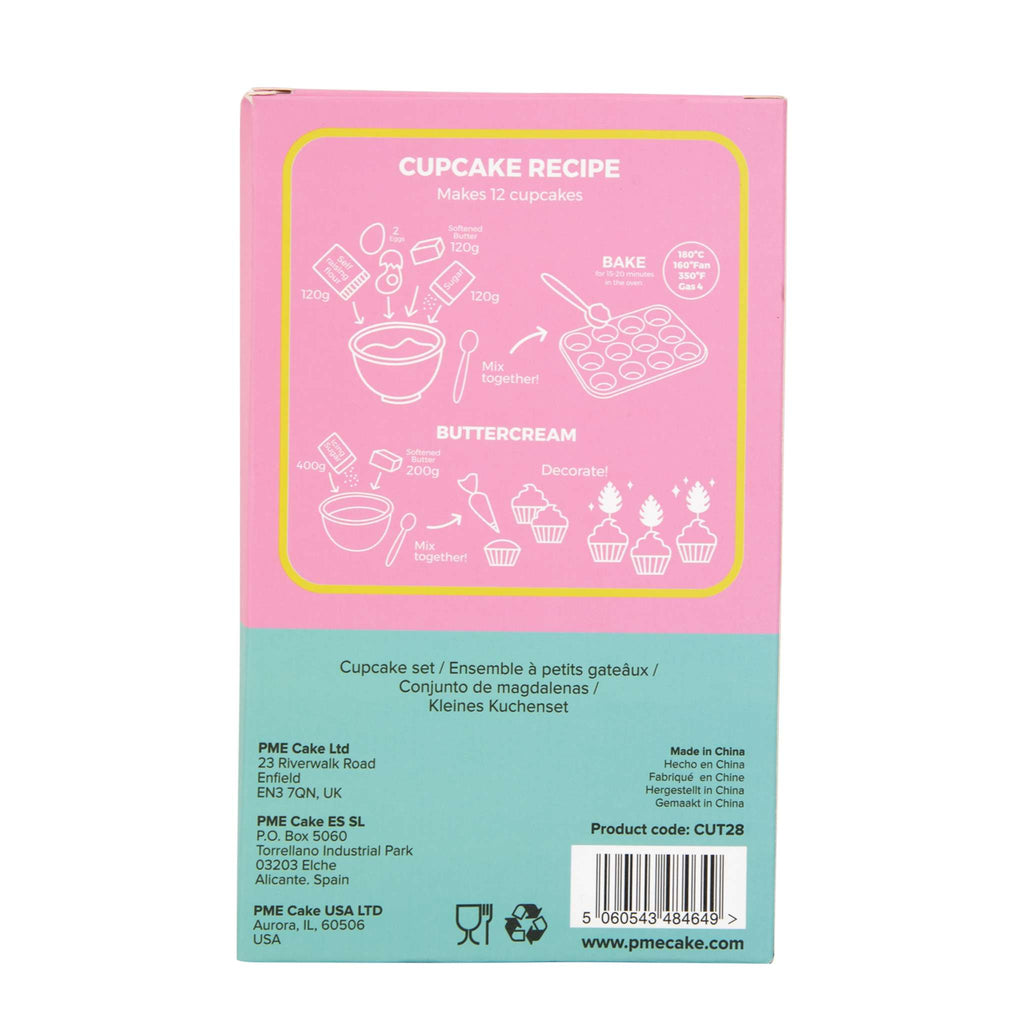Ensemble de cupcakes - Tropiques (24 caissettes et toppers)