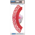 Cupcake-Manschetten - Rote Herz-Cupcake-Manschetten Pk/12