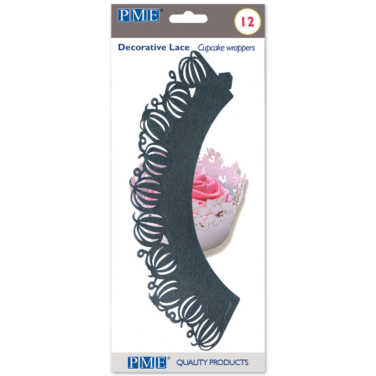 Caissettes à Cupcake - Citrouilles Noires Pk/12