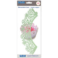 Cupcake-wikkels - Lichtgroene Bloemen - Pk/12