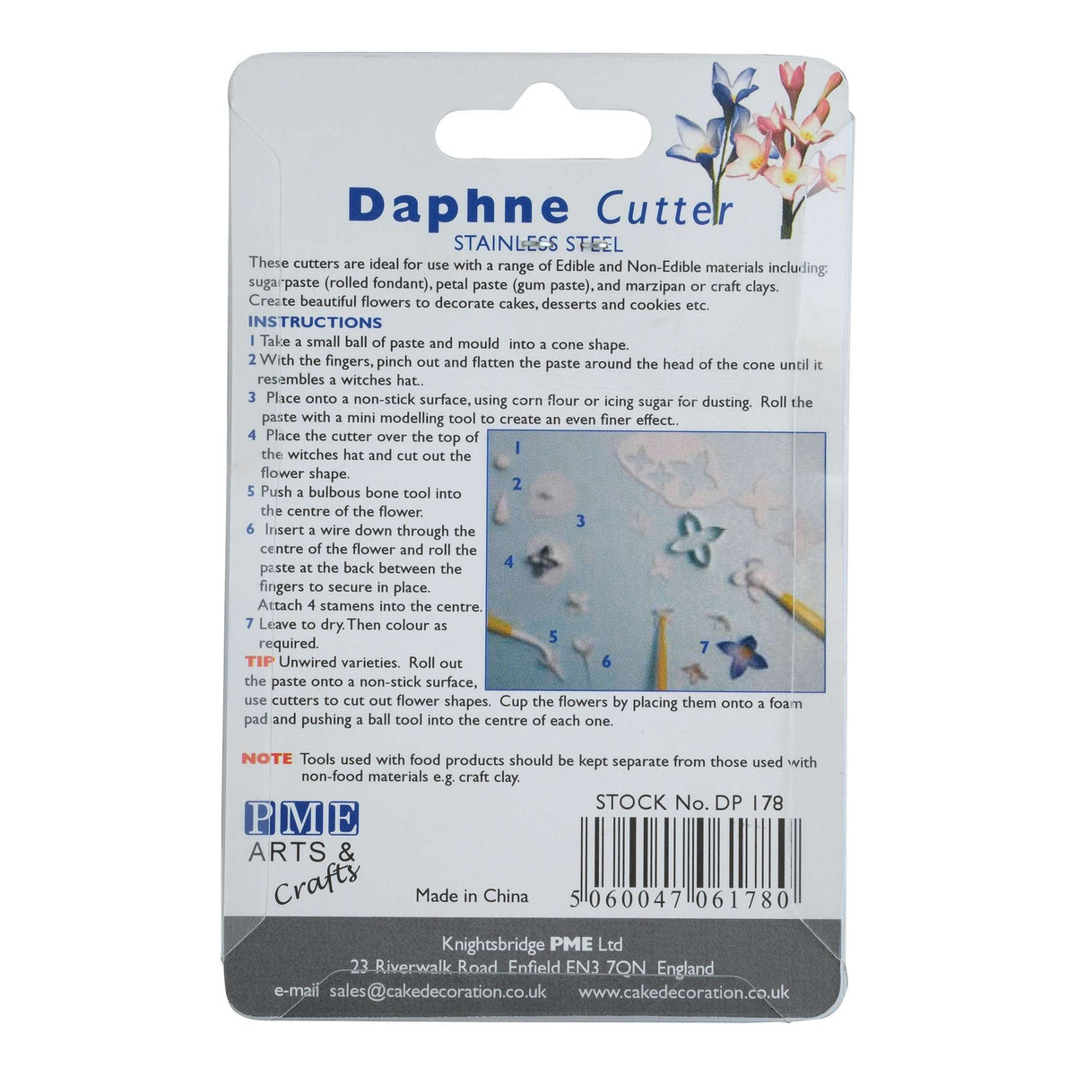 Cortadores de Pétalo de Flor de Daphne de Acero Inoxidable, Set de 2