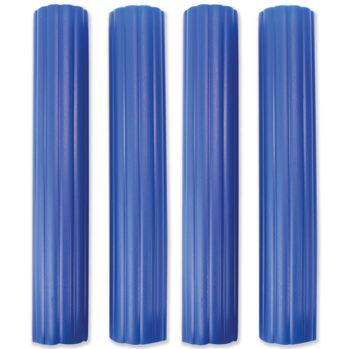 Blue Plastic Hollow Pillars Pk/4 (6 inch)