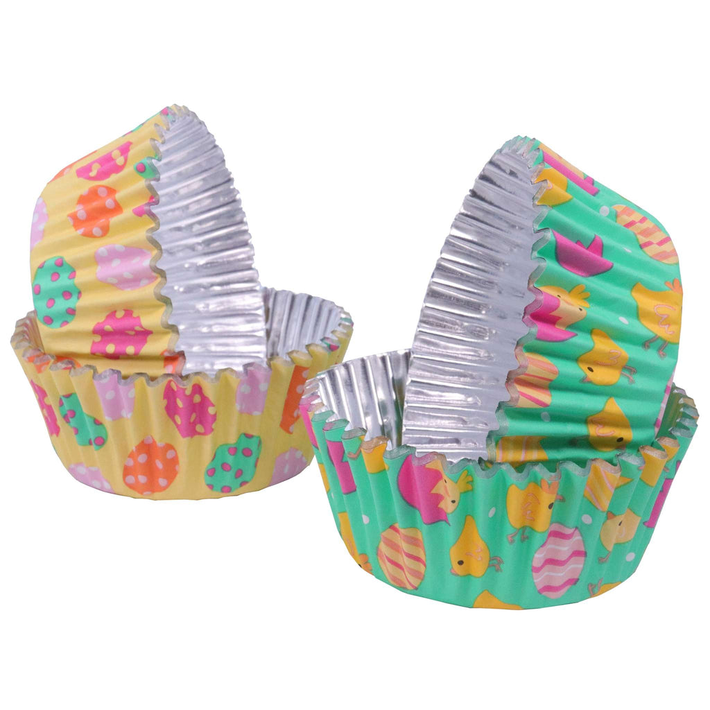 Easter Chicks Foil Lined Cupcake Cases Pk/60