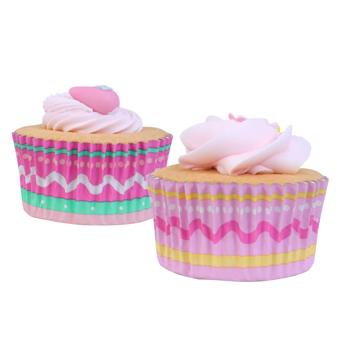Pâques Caissettes à cupcakes en Aluminium - Joyeuses Pâques (Set de 60)