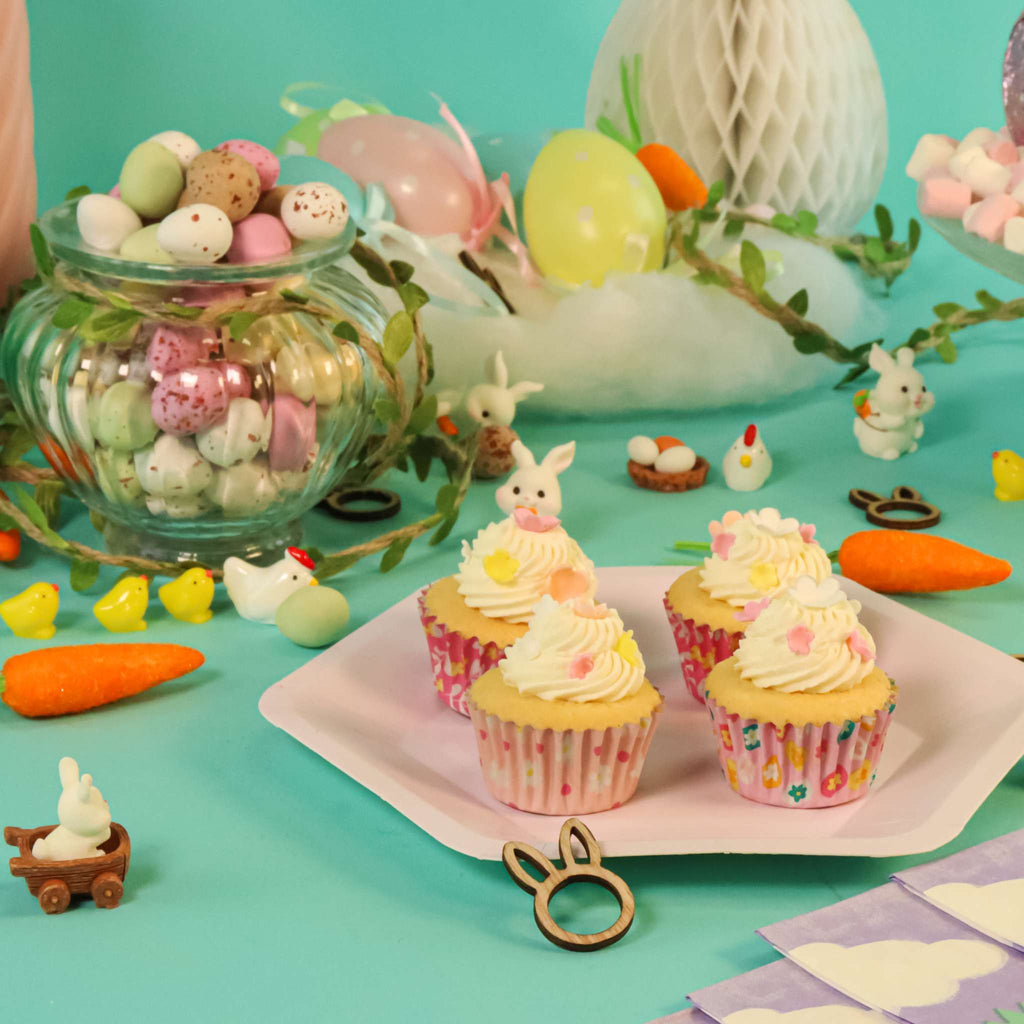 Flowers Mini Foil Lined Cupcake Cases Pk/60