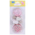 Pascua Set de 24 Cápsulas para cupcakes y Toppers - Conejitos