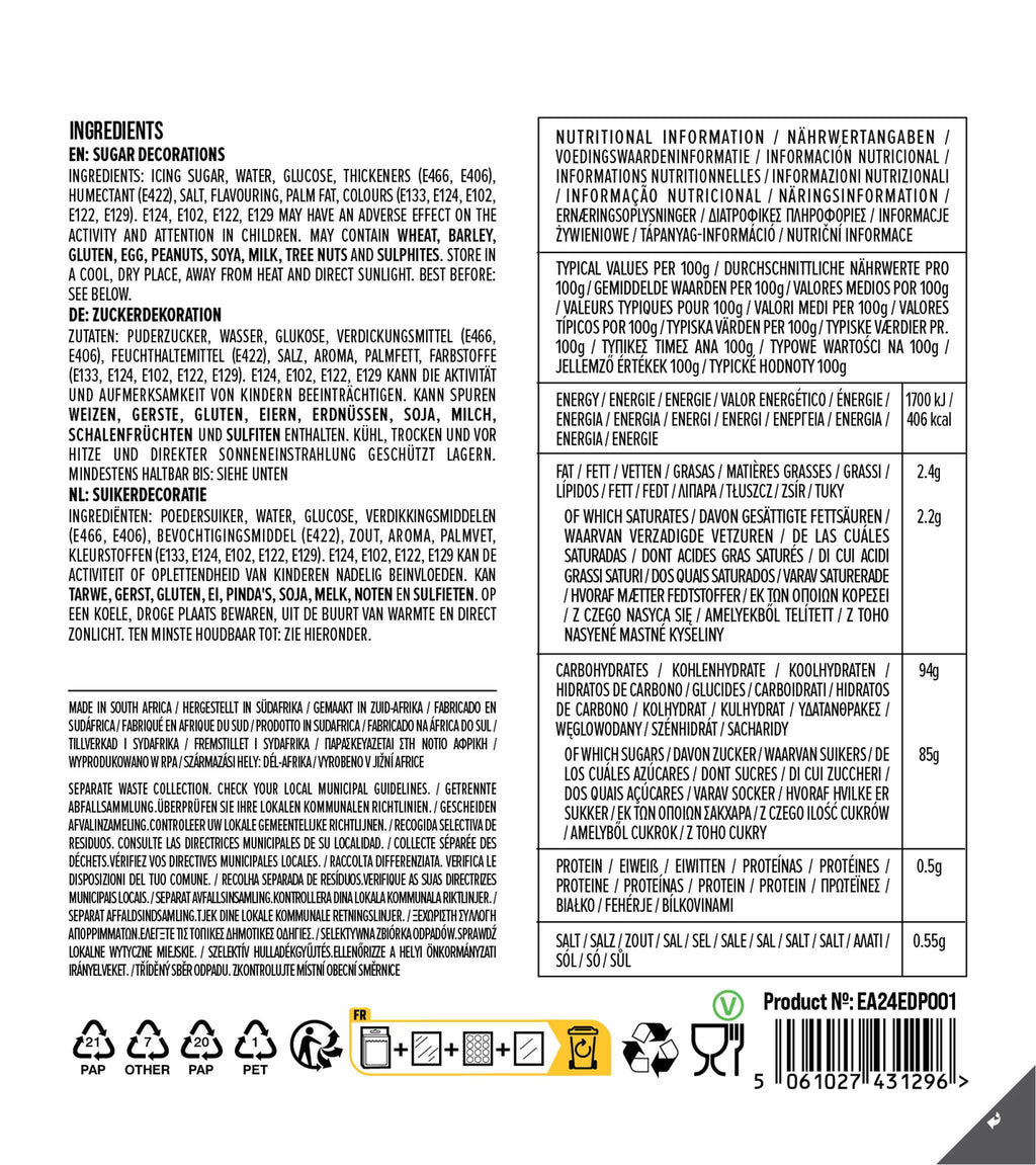 Oster Essbare Zucker Tortenaufsatz - Schmetterlinge (12 Stück)