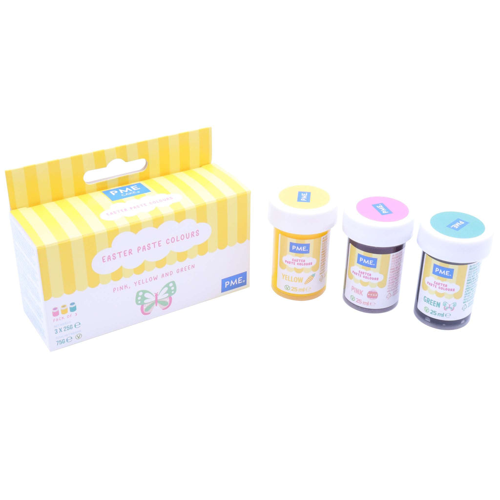 Paas Voedingskleuren Kit voor taart en glazuur - Set van 3 (75g)