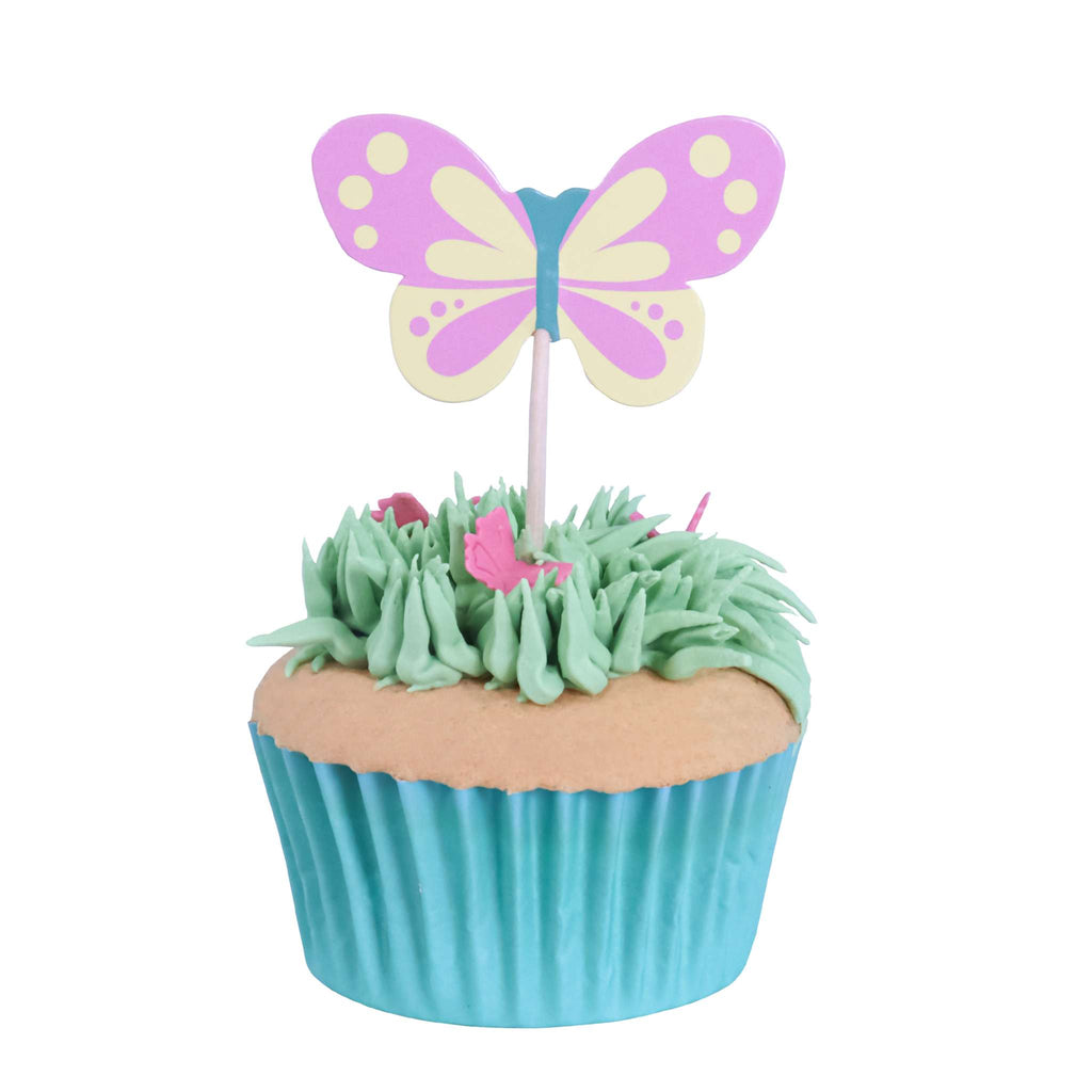 Ostern Kuchendeko Topper - Schmetterlinge (24 Stück)
