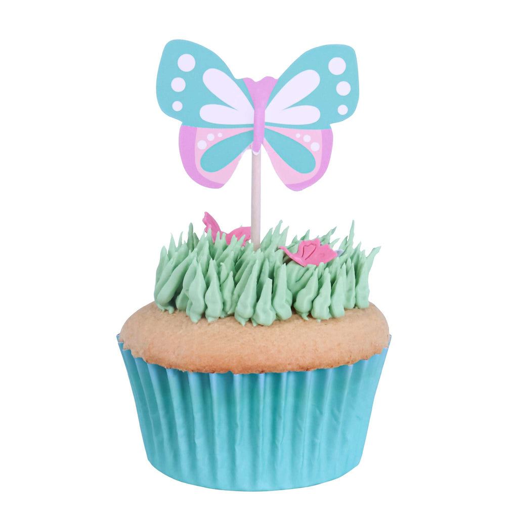 Ostern Kuchendeko Topper - Schmetterlinge (24 Stück)