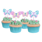 Ostern Kuchendeko Topper - Schmetterlinge (24 Stück)